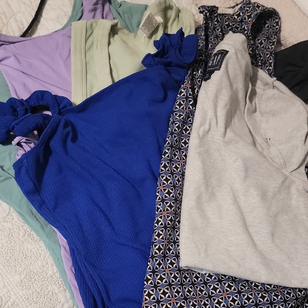 Blue Sleeveless Women's Top